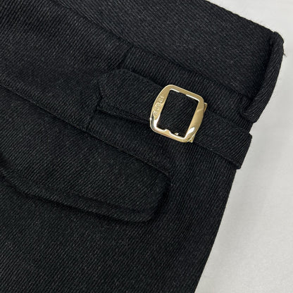 GUCCI Black Wool Dress Pants Size 44