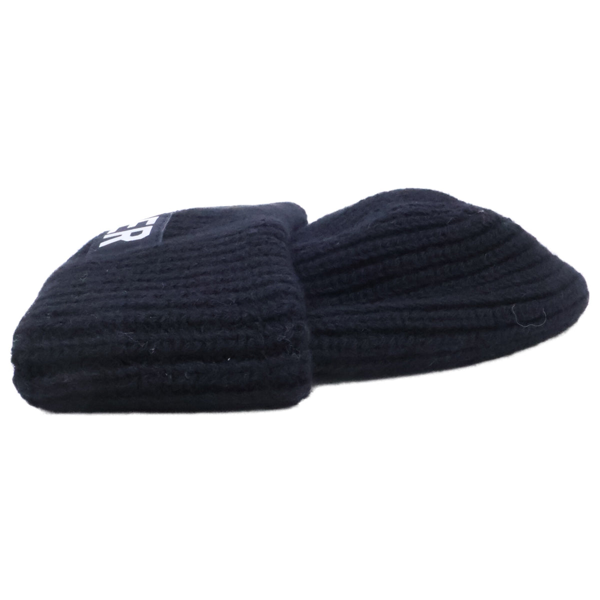 MONCLER Wool Knit Cap Black Size ONE SIZE