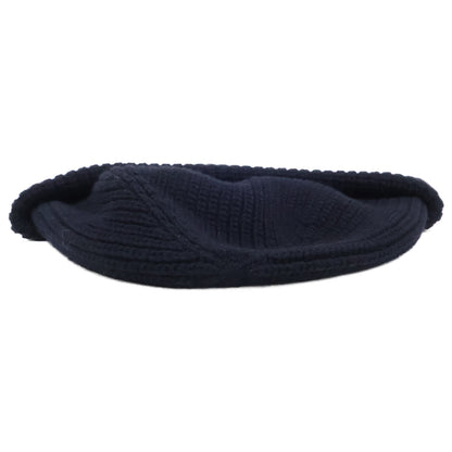 MONCLER Wool Knit Cap Black Size ONE SIZE