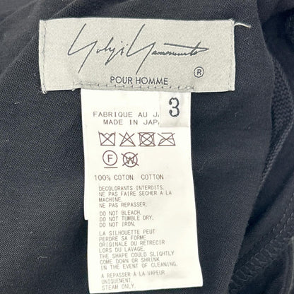 Yohji Yamamoto HK-T High Twisted Jersey Tab Detail Size 3