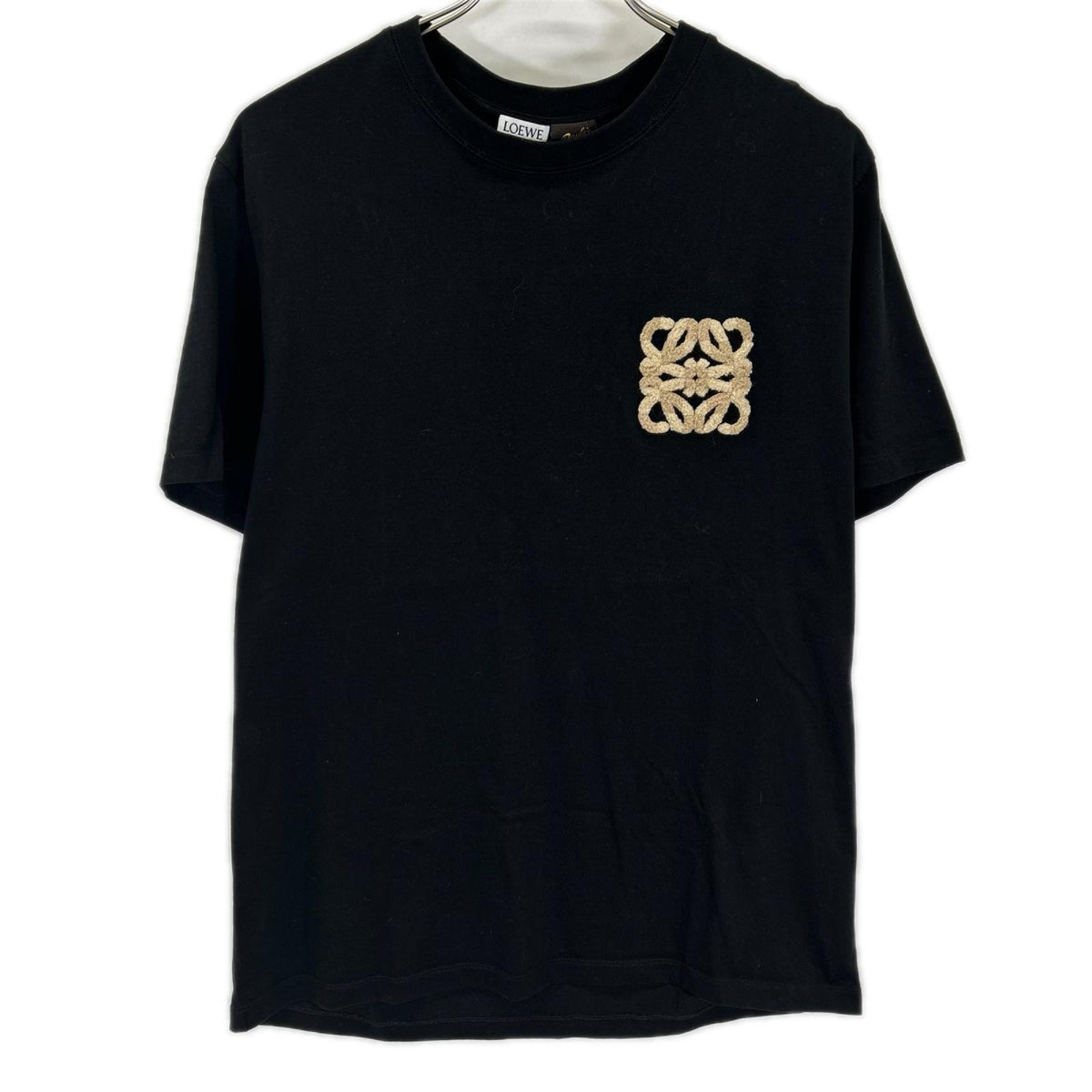 LOEWE Anagram Embroidered Relaxed Fit T-Shirt Black Size S