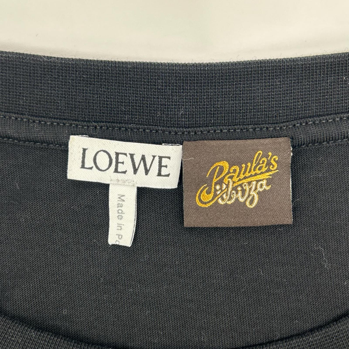 LOEWE Anagram Embroidered Relaxed Fit T-Shirt Black Size S