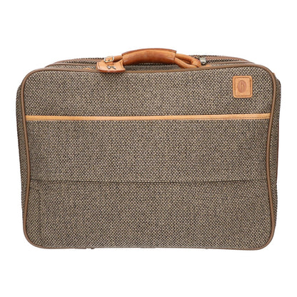 hartmann Tweed Leather Briefcase Beige