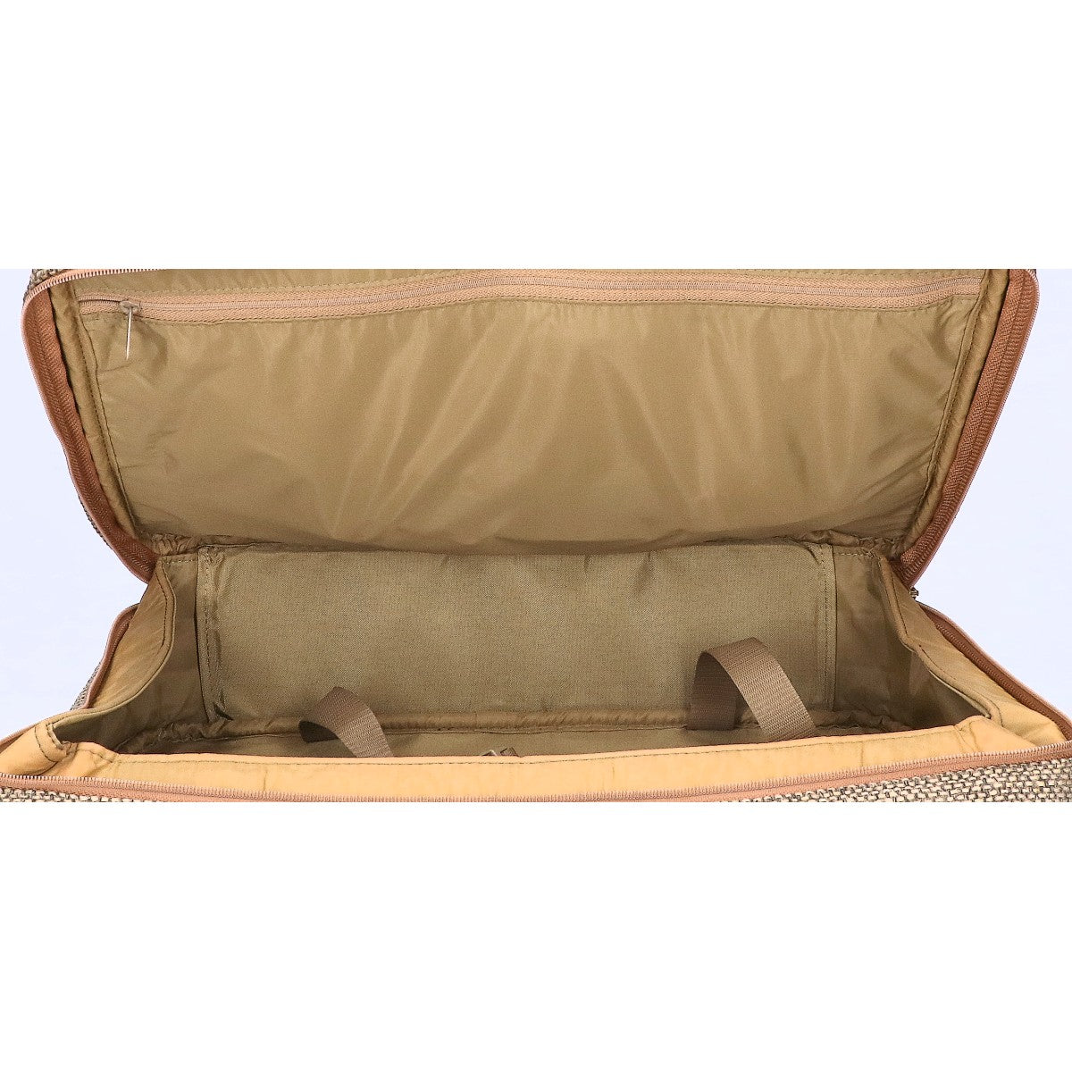 hartmann Tweed Leather Briefcase Beige