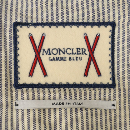 MONCLER GAMME BLEU Fur Hooded Down Jacket Navy Size 1