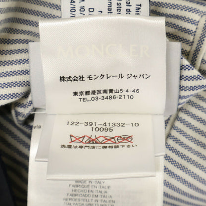MONCLER GAMME BLEU Fur Hooded Down Jacket Navy Size 1