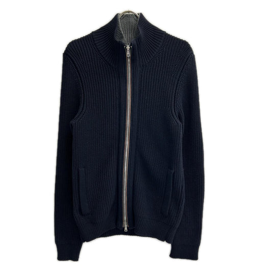 GUCCI Tom Ford Era Navy Wool Driver's Knit Sweater Size S