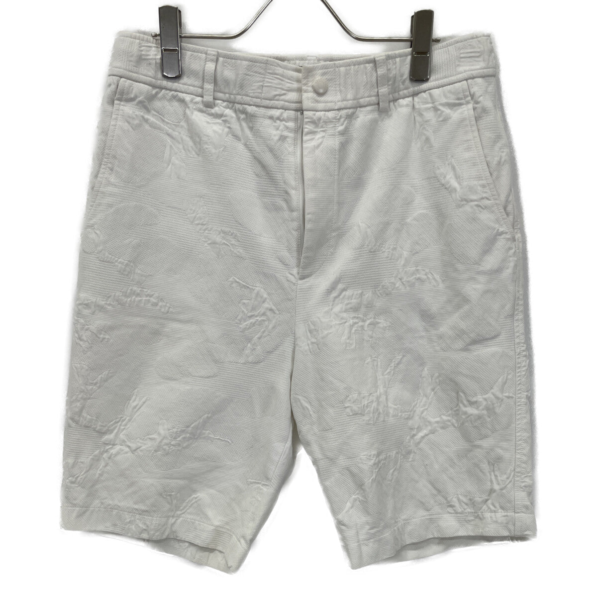 VALENTINO White Camo Bermuda Cotton Pants Size 46