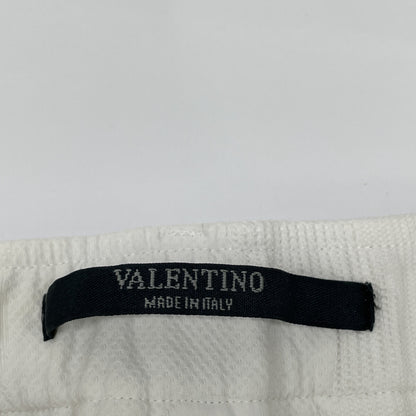 VALENTINO White Camo Bermuda Cotton Pants Size 46