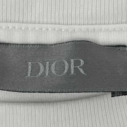 DIOR SS24 White/Pink Logo Cotton T-Shirt Size L