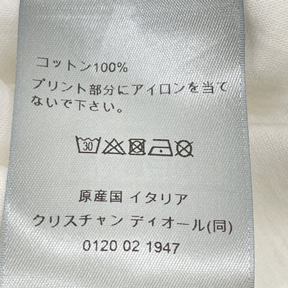 DIOR SS24 White/Pink Logo Cotton T-Shirt Size L