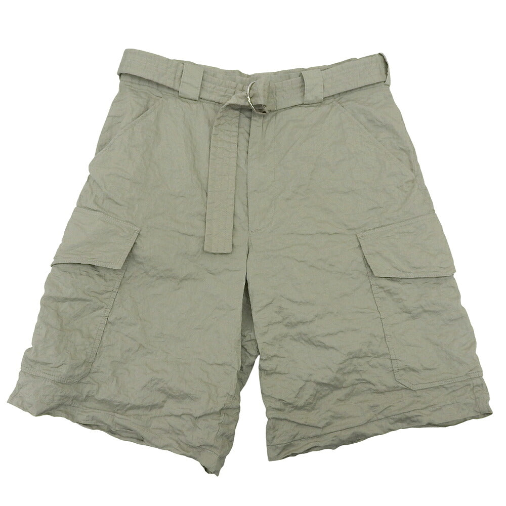 PRADA 24SS Khaki Stretch Cotton Bermuda Shorts Size S