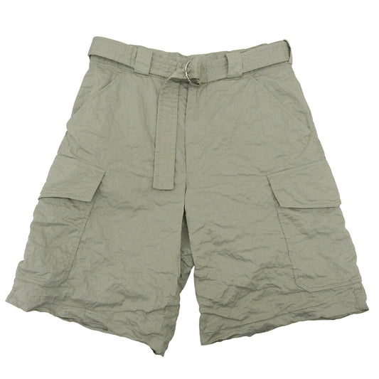 PRADA 24SS Khaki Stretch Cotton Bermuda Shorts Size S