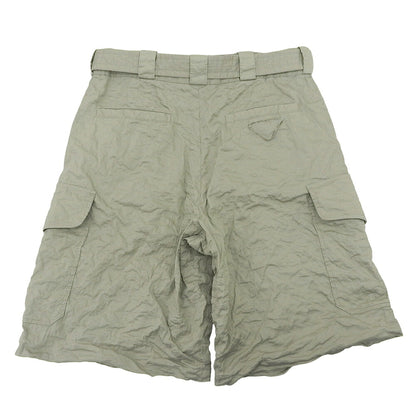 PRADA 24SS Khaki Stretch Cotton Bermuda Shorts Size S