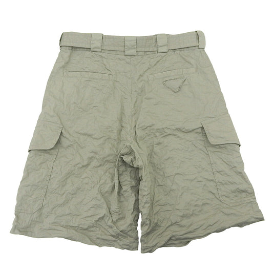 PRADA 24SS Khaki Stretch Cotton Bermuda Shorts Size S