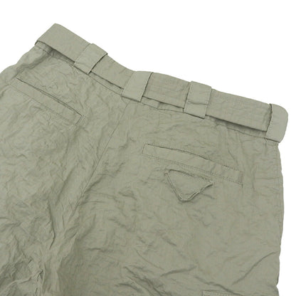 PRADA 24SS Khaki Stretch Cotton Bermuda Shorts Size S