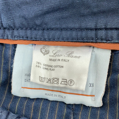 Loro Piana Navy Cotton Shorts Size XS
