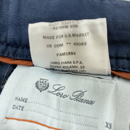 Loro Piana Navy Cotton Shorts Size XS
