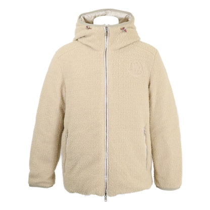 MONCLER HAFFNER Genius Reversible Boa Jacket Beige Size 2