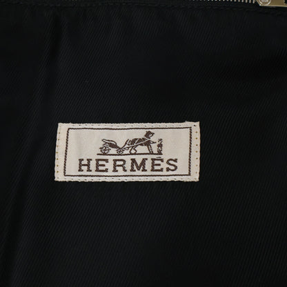 HERMES Lambskin Down Jacket Black Size 50