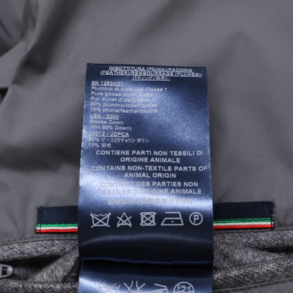 HERNO PIACENZA Cashmere Silk Fur Trim Jacket Gray Size 48