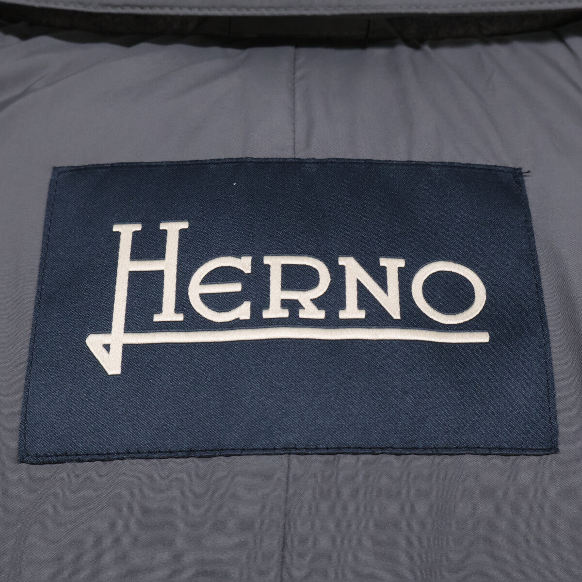 HERNO PIACENZA Cashmere Silk Fur Trim Jacket Gray Size 48