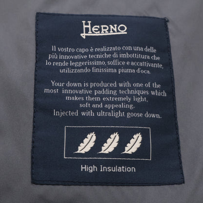 HERNO PIACENZA Cashmere Silk Fur Trim Jacket Gray Size 48