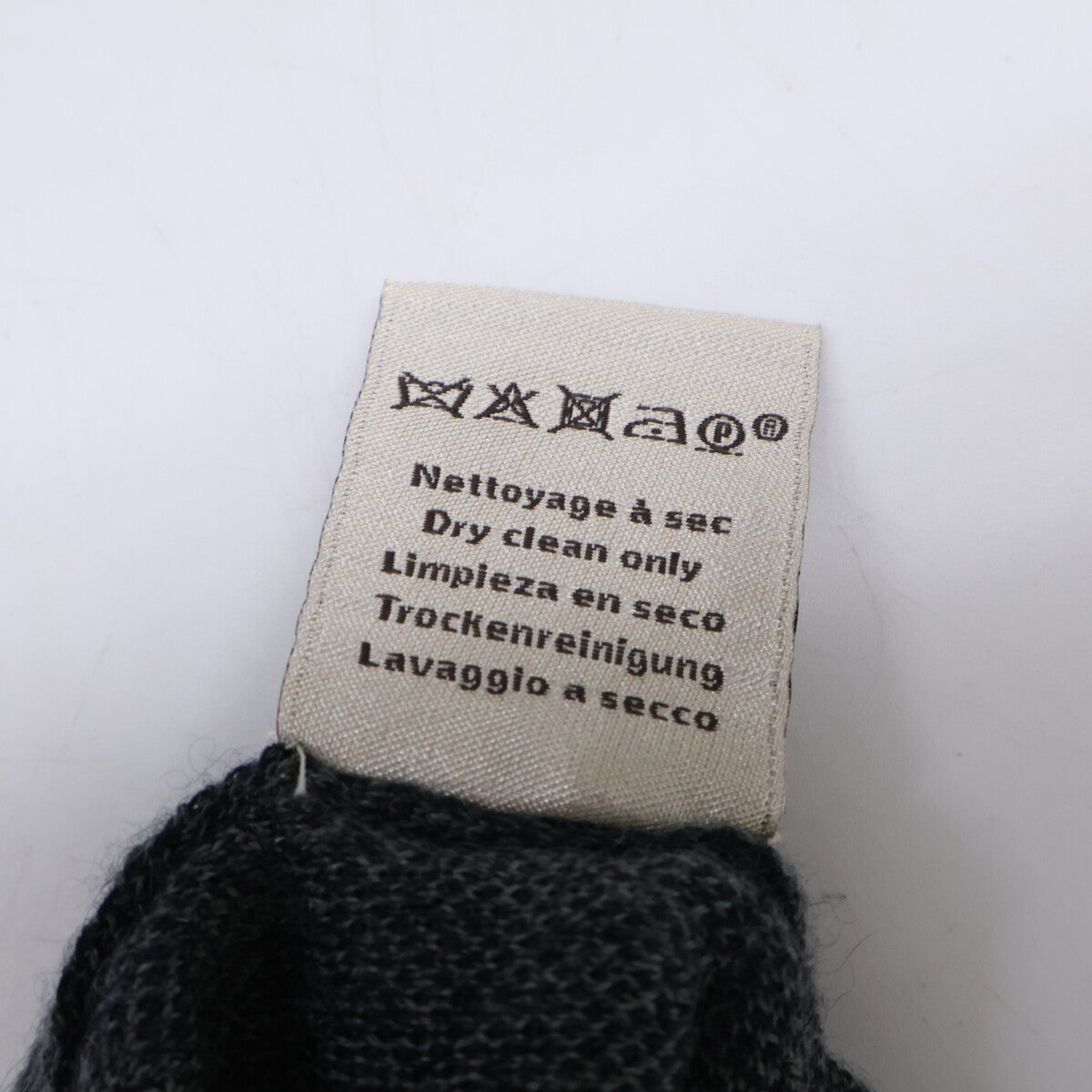 HERMES Gray H-Logo Cashmere Silk Knit Sweater Size M