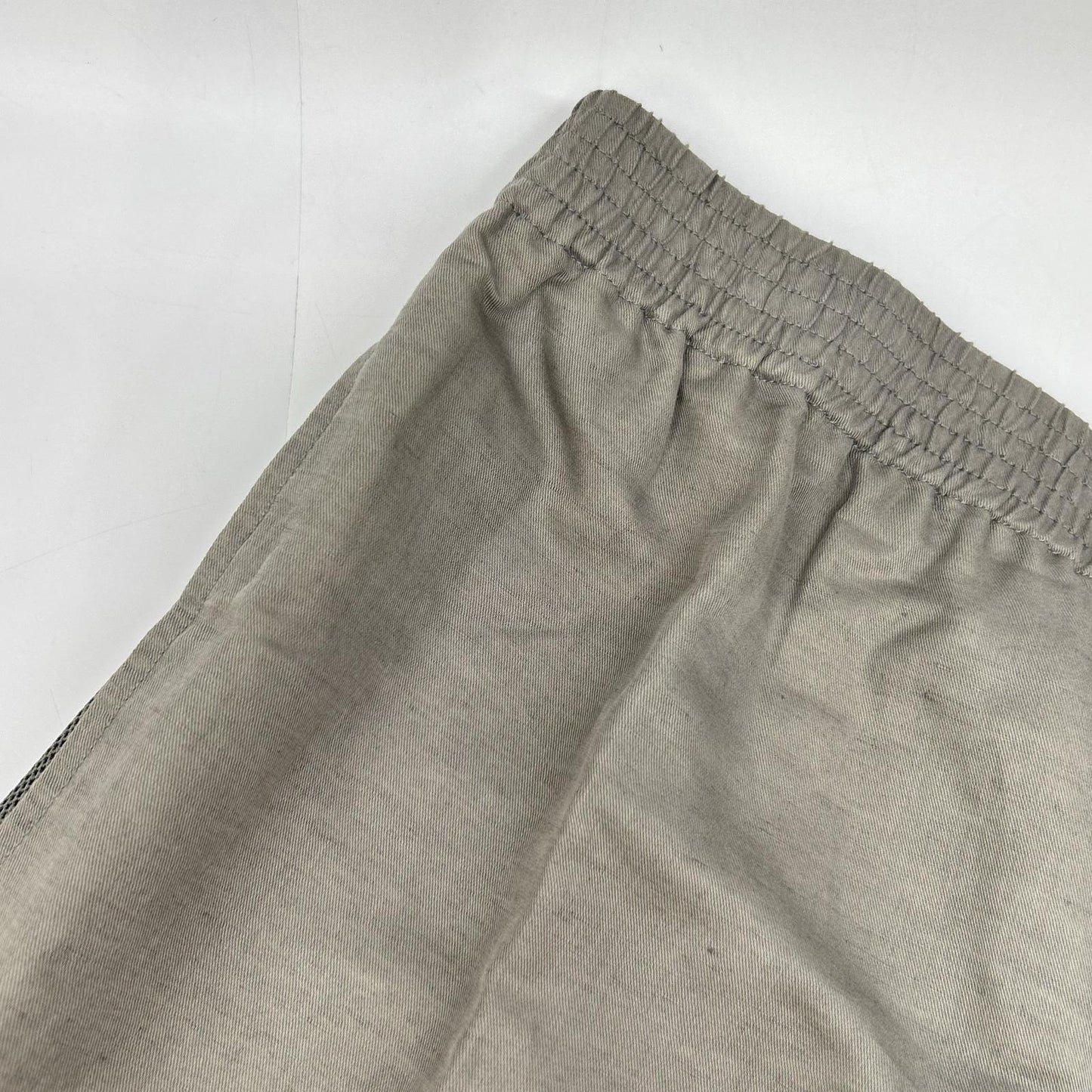 HERMES Gray Linen Blend Side Mesh Shorts Size 42