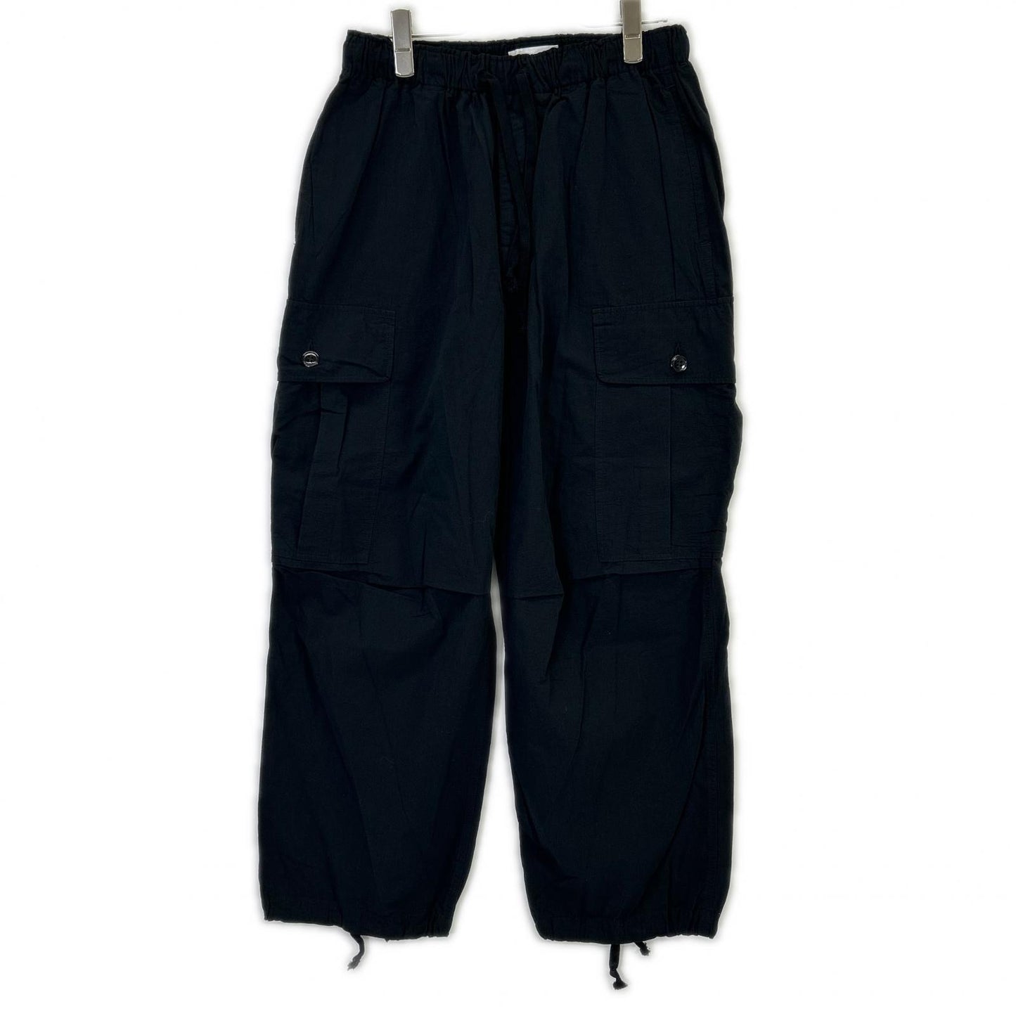 marka Black Organic Cotton Fatigue Cargo Pants Size 1