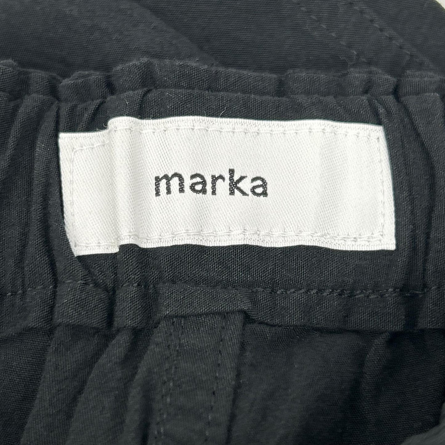 marka Black Organic Cotton Fatigue Cargo Pants Size 1