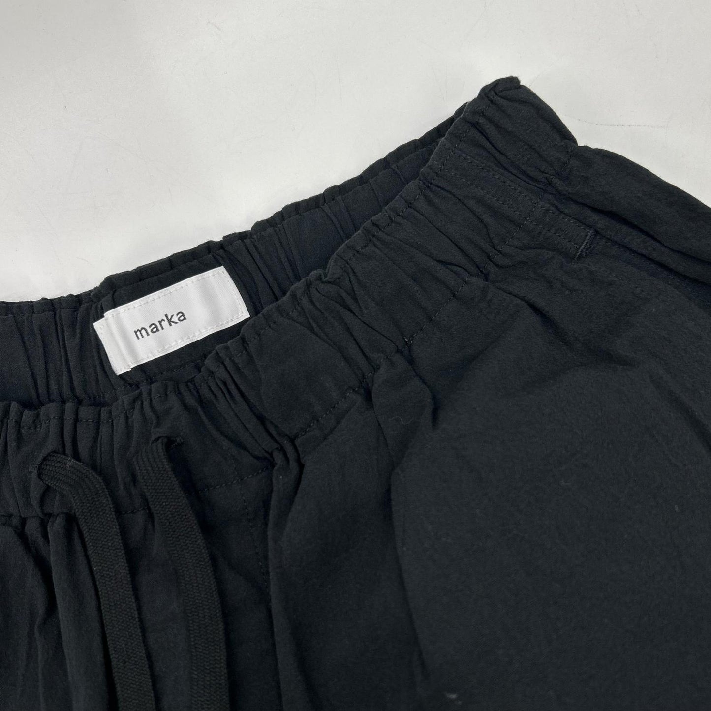 marka Black Organic Cotton Fatigue Cargo Pants Size 1