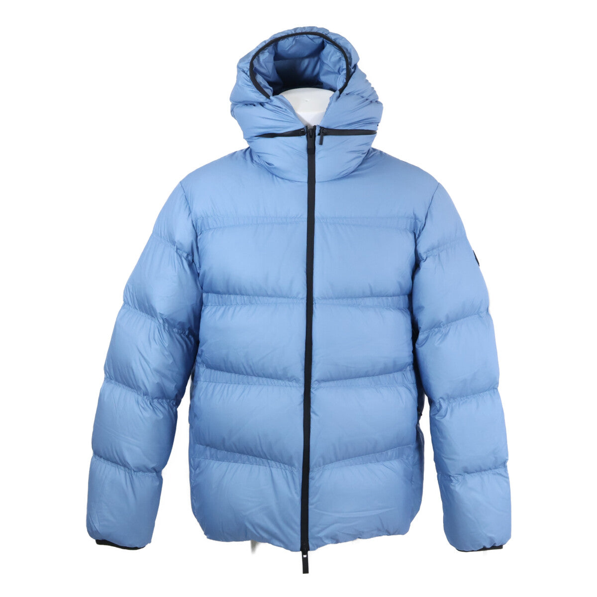MONCLER MASAC Hooded Down Jacket Blue Size 1