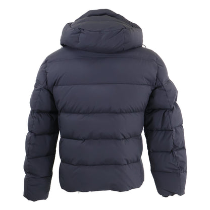 MOORER BRETT-SKT Acqua Proof Hooded Down Jacket Navy Size 44