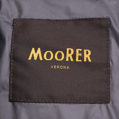 MOORER DOGE-SHF Hooded Hybrid Down Jacket Dark Navy Size 44
