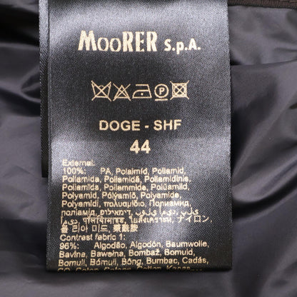 MOORER DOGE-SHF Hooded Hybrid Down Jacket Dark Navy Size 44