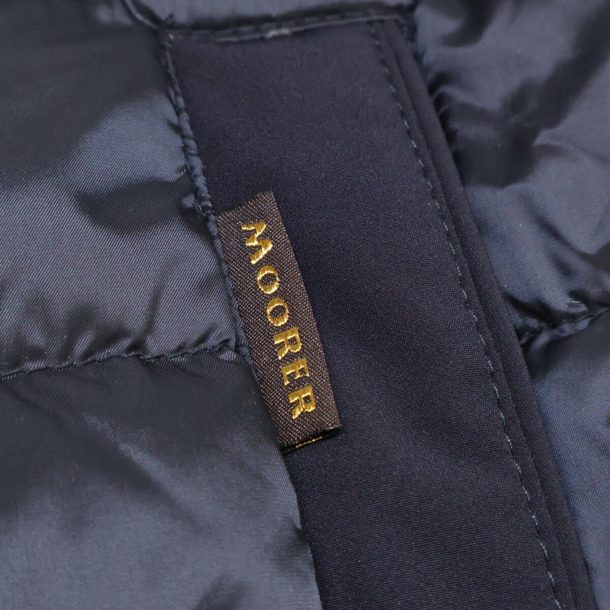 MOORER DOGE-SHF Hooded Hybrid Down Jacket Dark Navy Size 44