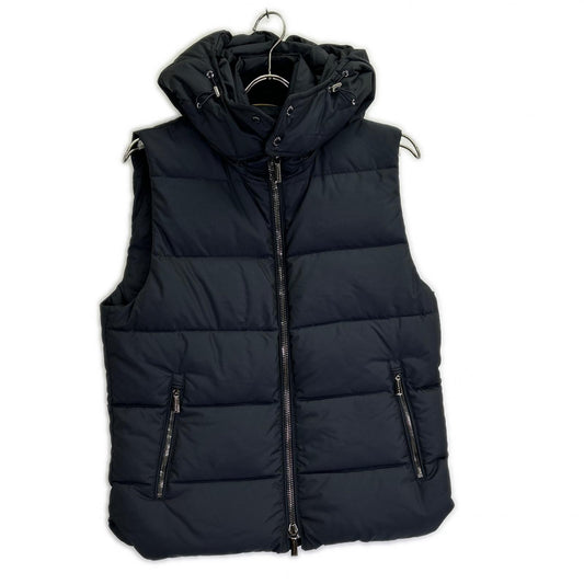 MOORER FIRE-WK Hooded Down Vest Navy Size 46