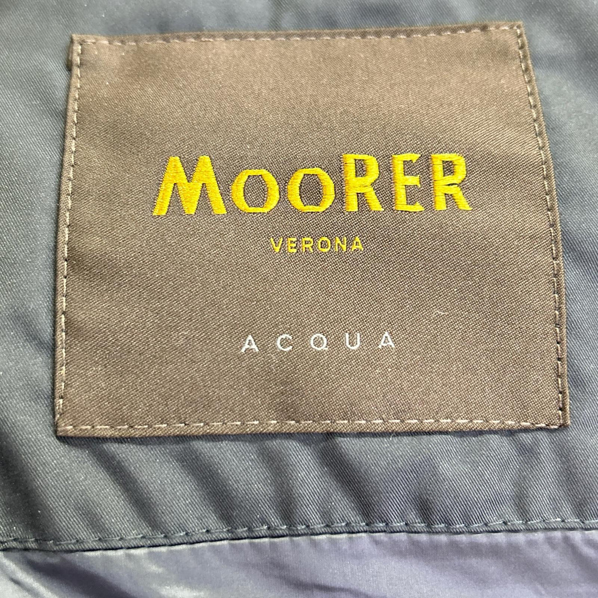 MOORER FIRE-WK Hooded Down Vest Navy Size 46