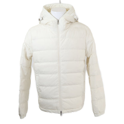 MONCLER LAVERAET Hooded Down Jacket White Size 1