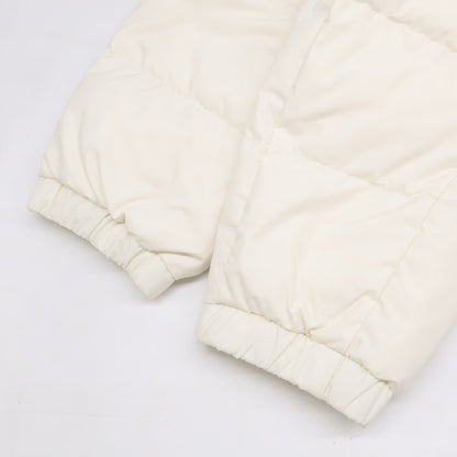 MONCLER LAVERAET Hooded Down Jacket White Size 1