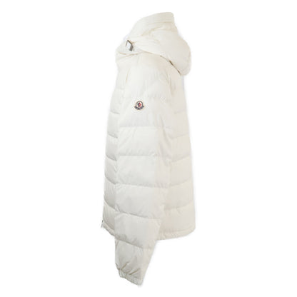 MONCLER LAVERAET Hooded Down Jacket White Size 1