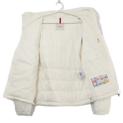MONCLER LAVERAET Hooded Down Jacket White Size 1