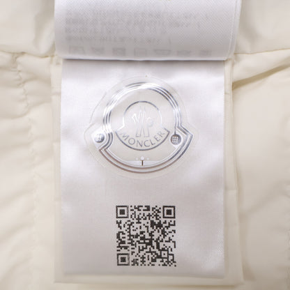MONCLER LAVERAET Hooded Down Jacket White Size 1