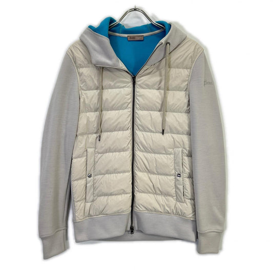 HERNO Resort Coupled Knit Effect Down Jacket Size 44
