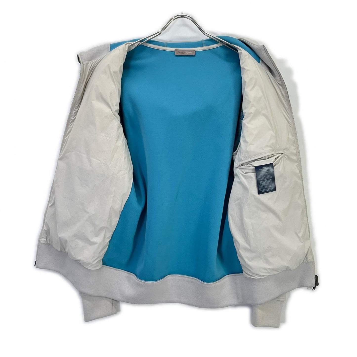 HERNO Resort Coupled Knit Effect Down Jacket Size 44
