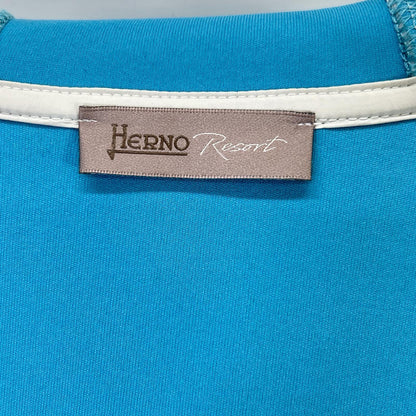 HERNO Resort Coupled Knit Effect Down Jacket Size 44