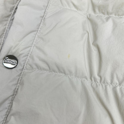 HERNO Resort Coupled Knit Effect Down Jacket Size 44