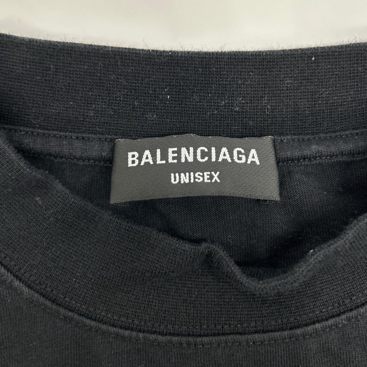 BALENCIAGA Black Slime Logo Oversized T-Shirt Size XS