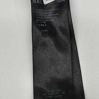 BALENCIAGA Black Slime Logo Oversized T-Shirt Size XS